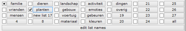 keyword lists