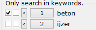 Search for a keyword.