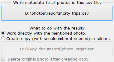Choose which csv file to use to read the metadata from.